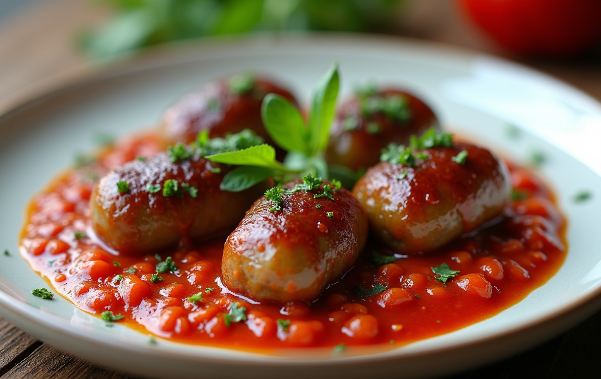 Чевапчичи с овощами
